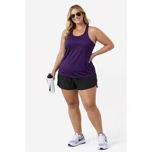 Nike Dri-FIT Tank Top Womens XL 16 18 Purple  Racerback  Fit Built-In Bra